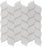 Full Sheet Sample - Aquatica Element Cloud Petal Glass Mosaic - 11.25" x 11.75" Glossy