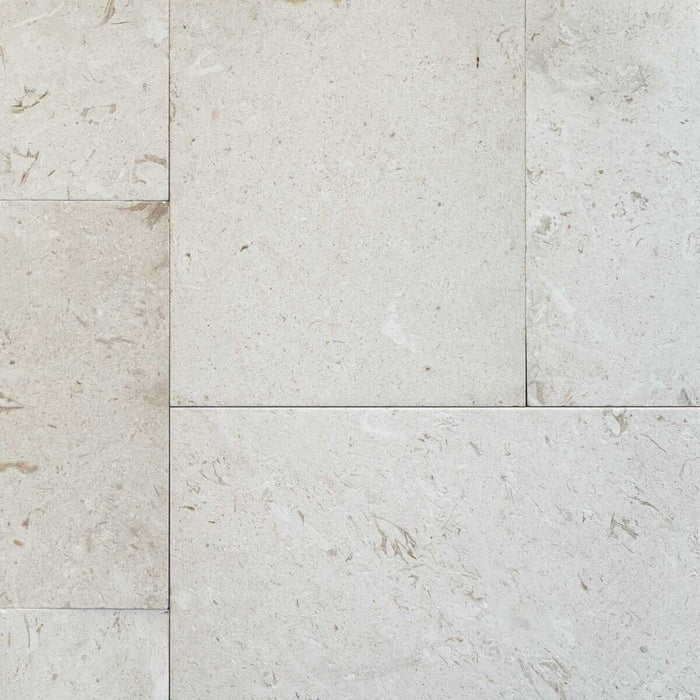 Coastal Limestone Shellstone French Paver Versailles Pattern Tumbled 3