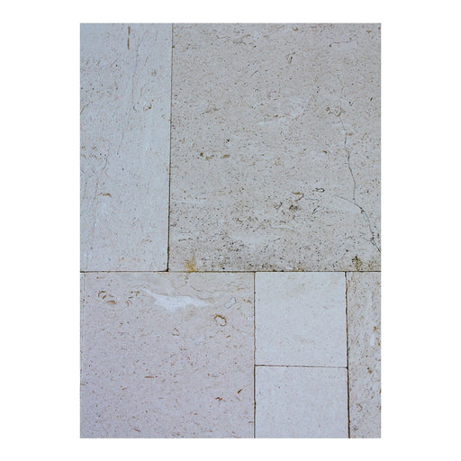 Coastal Limestone Shellstone French Paver Versailles Pattern Tumbled 1