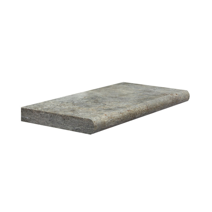 Coastal Travertine Silver Bullnose Coping Tumbled 1