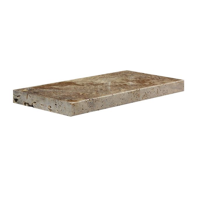 Coastal Travertine Walnut Bullnose Coping Tumbled 2