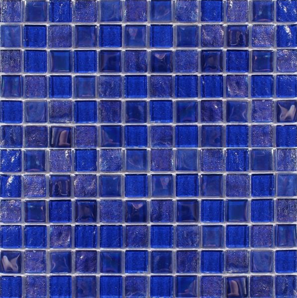 Aquatica Treasure Cobaltstone Glass Mosaic - 1" x 1"