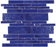 Aquatica Treasure Cobaltstone Glass Mosaic - Random Linear