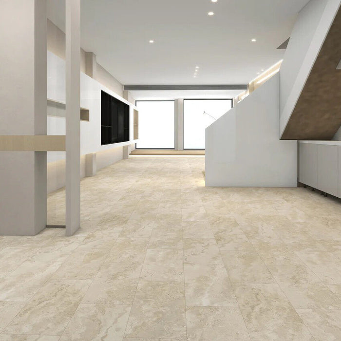 Cohutta Tile Vinyl Sandstone Veil Vinyl Tile Embossed 2