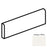 Color Story Wall Ceramic Designer White 0061 Bullnose 12" Side Matte 1