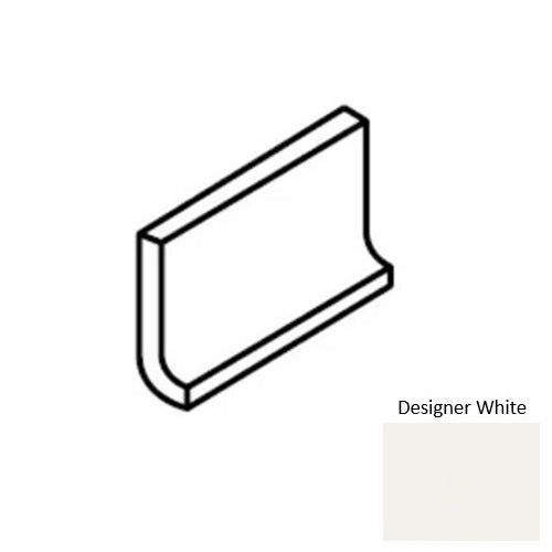 Color Story Wall Ceramic Designer White 0061 Cove Base Matte 1