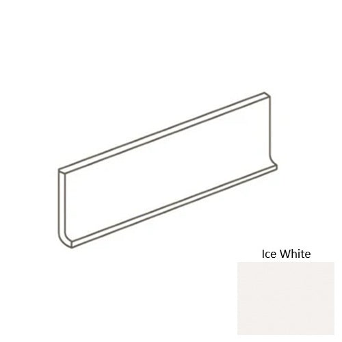 Color Story Wall Ceramic Ice White 0025 Flat Top Cove Base Glossy 1
