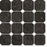 Full Sheet Sample - Concert Black Octagon Porcelain Mosaic - 12" x 12" x 9 MM Matte