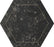 Full Tile Sample - Concert Black Deco Gold Porcelain Tile - 7" x 6" x 9 MM Matte
