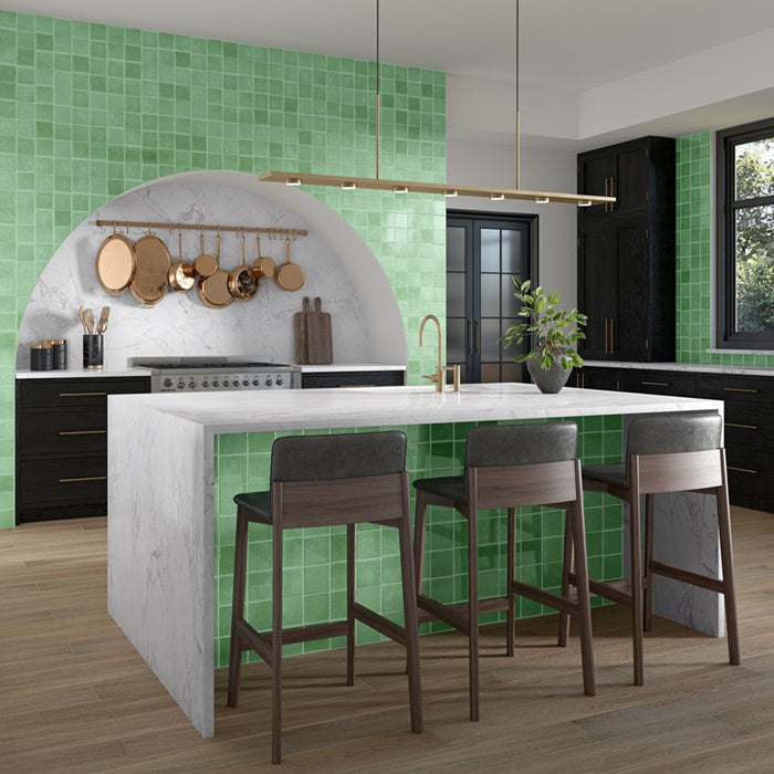 Contempee Ceramic Ivy Handcrafted CE33 Tile Glossy 8