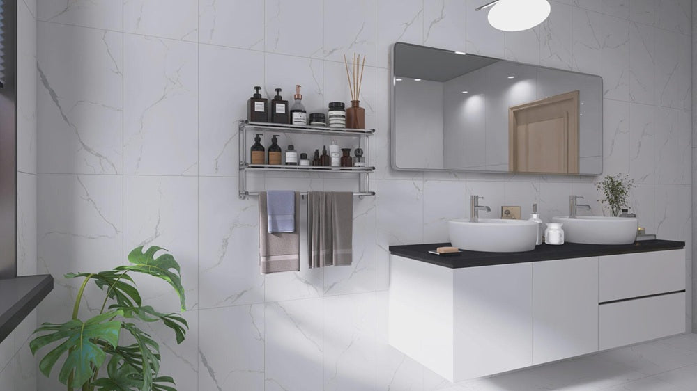 Cora Porcelain Cararra GRNCORA Tile Matte 3