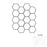 Full Sheet Sample - Cora Carrara Hexagon Porcelain Mosaic - 3" x 3" x 3 MM Matte