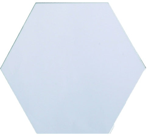 Full Sheet Sample - Classic Mirror Cosmopolitan Hexagon Glass Mosaic - 5" x 5.875" Glossy