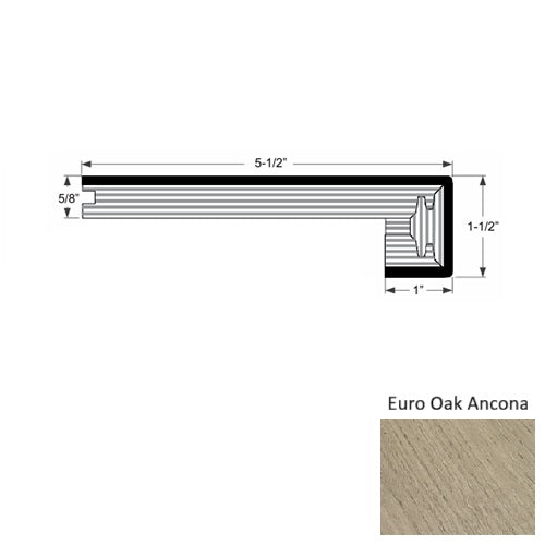 Costa Wood Euro Oak Ancona Square Stair Nose Urethane 1