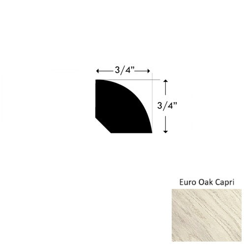 Costa Wood Euro Oak Capri Quarter Round Urethane 1