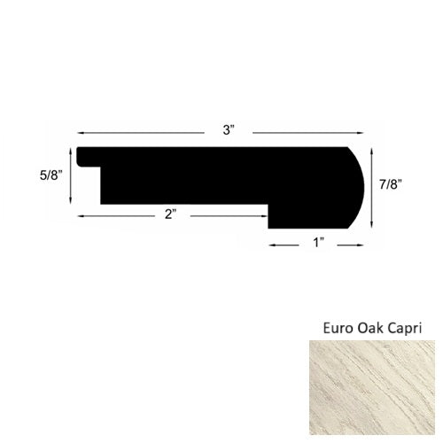 Costa Wood Euro Oak Capri Round Stair Nose Urethane 1