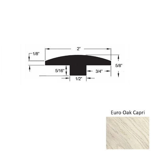 Costa Wood Euro Oak Capri T Molding Urethane 1