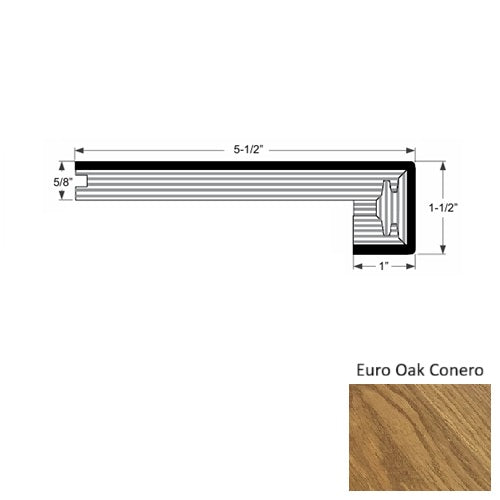 Costa Wood Euro Oak Conero Square Stair Nose Urethane 1