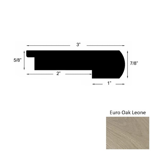 Costa Wood Euro Oak Leone Round Stair Nose Urethane 1