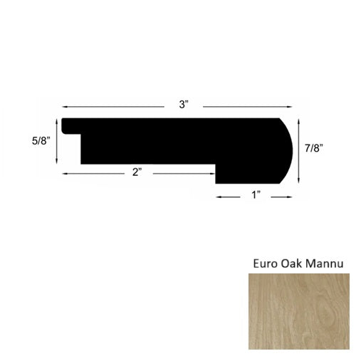 Costa Wood Euro Oak Mannu Round Stair Nose Urethane 1