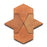 Full Tile Sample - Cotto Alcazar Fire Earth Clay Tile - 6" x 6" x 5/8" Glazed