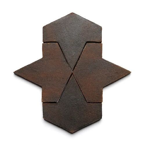 Full Tile Sample - Cotto Madera Clay Tile - 6" x 6" x 5/8" Glazed