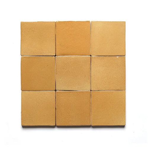 Full Tile Sample - Cotto Dorado Clay Tile - 4" x 4" x 5/8" Gloss & Satin