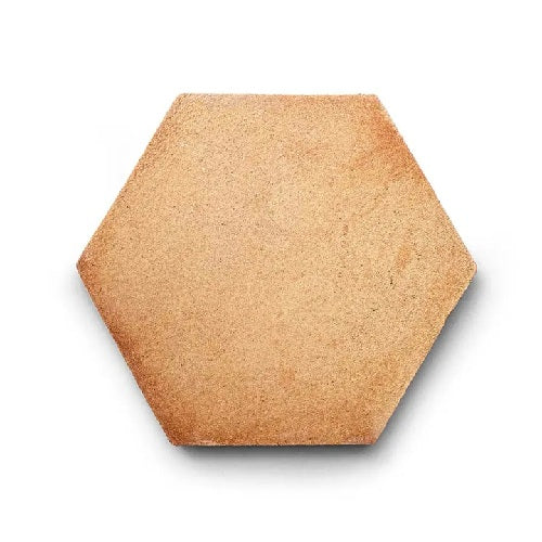 Full Tile Sample - Cotto Adobe Clay Tile - 8" x 9" Hexagon x 5/8" Glazed