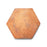 Full Tile Sample - Cotto Fired Earth Clay Tile - 8" x 9" Hexagon x 5/8" Glazed