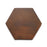 Full Tile Sample - Cotto Madera Clay Tile - 8" x 9" Hexagon x 5/8" Glazed