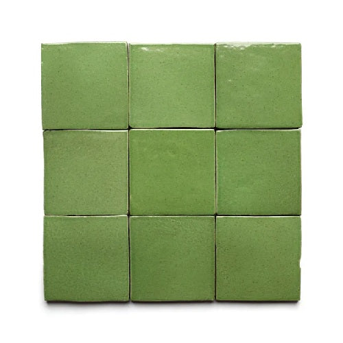 Full Tile Sample - Cotto Primavera Clay Tile - 4" x 4" x 5/8" Gloss & Satin