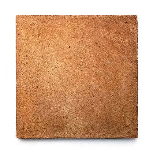 Full Tile Sample - Cotto Fired Earth Clay Tile - 13" x 13" x 5/8" Glazed
