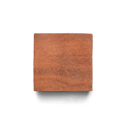 Full Tile Sample - Cotto Red Clay Tile - 4" x 4" x 5/8" Glazed