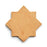 Full Tile Sample - Cotto Star & Cross Adobe Clay Tile - 6" x 6" x 5/8" Glazed