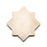 Full Tile Sample - Cotto Star & Cross Blanco Clay Tile - 6" x 6" x 5/8" Glazed