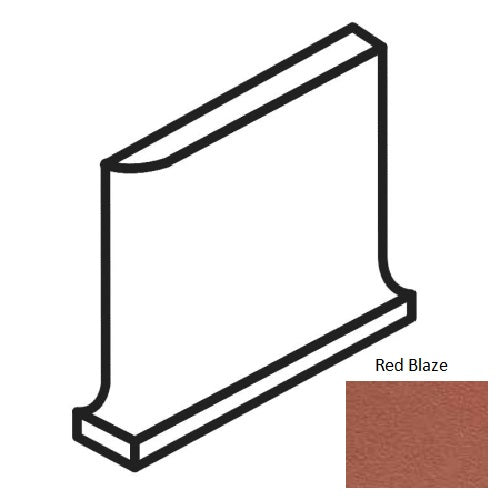 Quarry Tile Red Blaze Quarry Floor & Wall Trim - 5" x 6" Cove Base Corner
