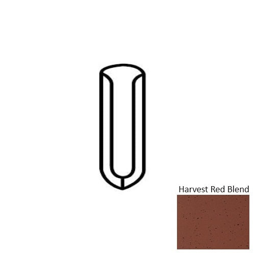 Quarry Textures Harvest Red Blend Quarry Floor & Wall Trim - 1" x 5" Cove Base Incorner