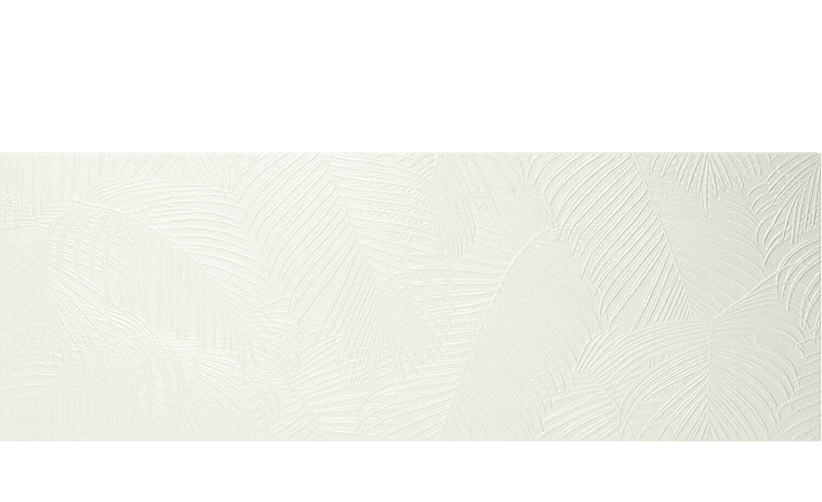 Kentia Ceramic Crayon White Palm Deco APEKENT Tile Glossy 1