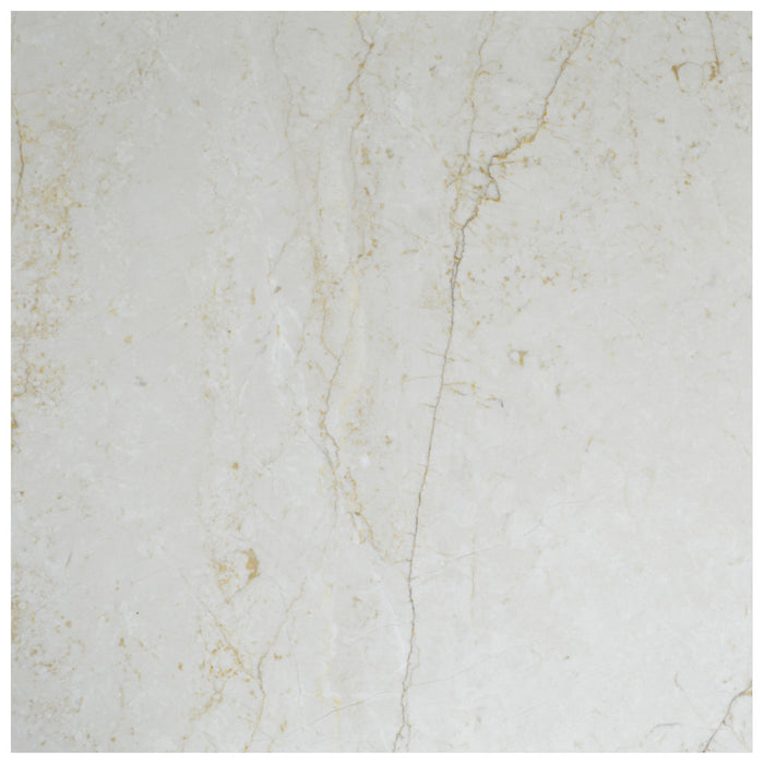 Full Tile Sample - Crema Fantasy Marble Tile - 18" x 18" x 1/2" Polished
