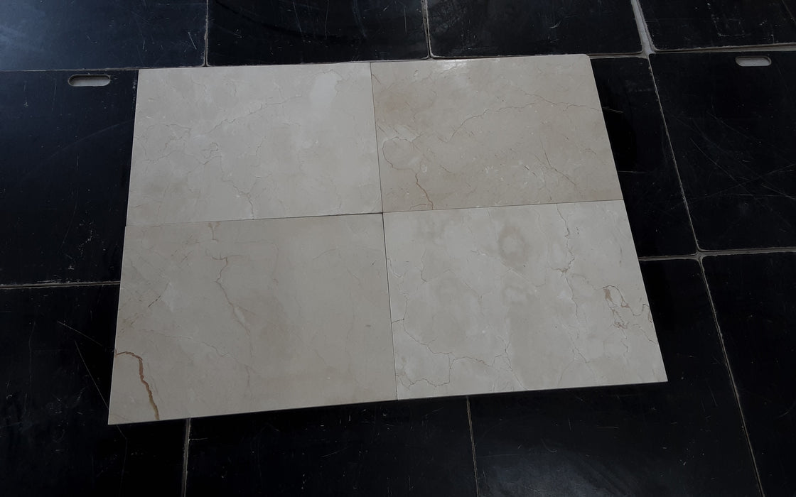 Crema Marfil Select Marble Tile - 16" x 24" x 3/4" Polished