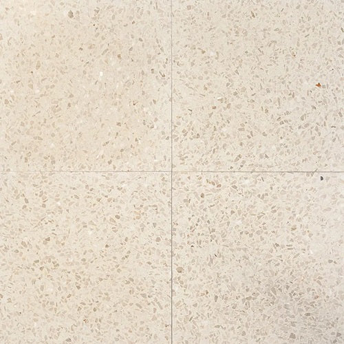 Crema Honed Terrazzo Tile - 24" x 24"