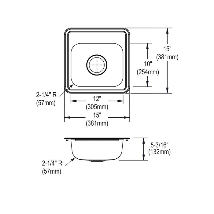 Dayton Stainless Steel Kitchen Sink 16