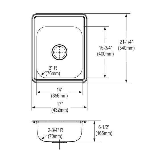 Dayton Stainless Steel Kitchen Sink 10