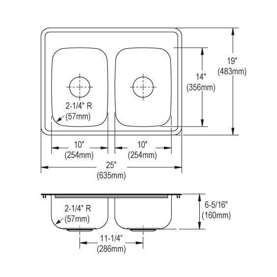Dayton Stainless Steel Kitchen Sink 10