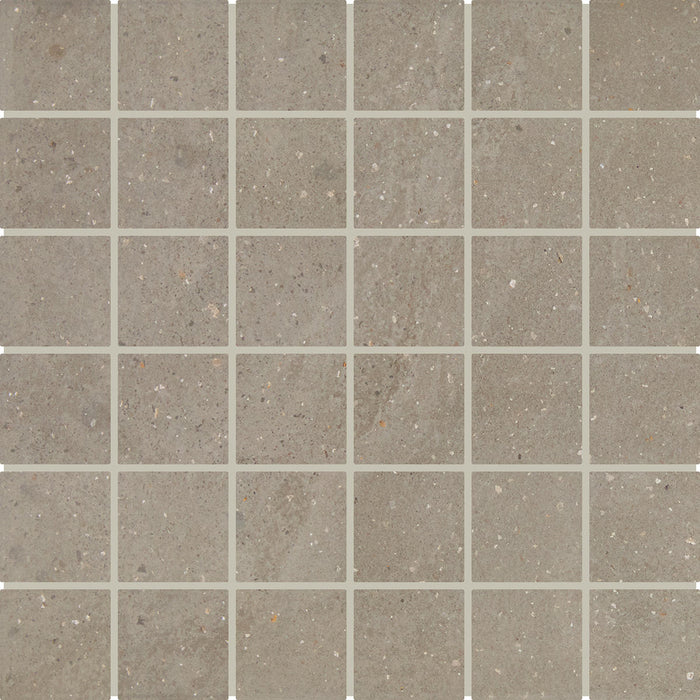 Exposition Greige Porcelain Mosaic - 2" x 2"