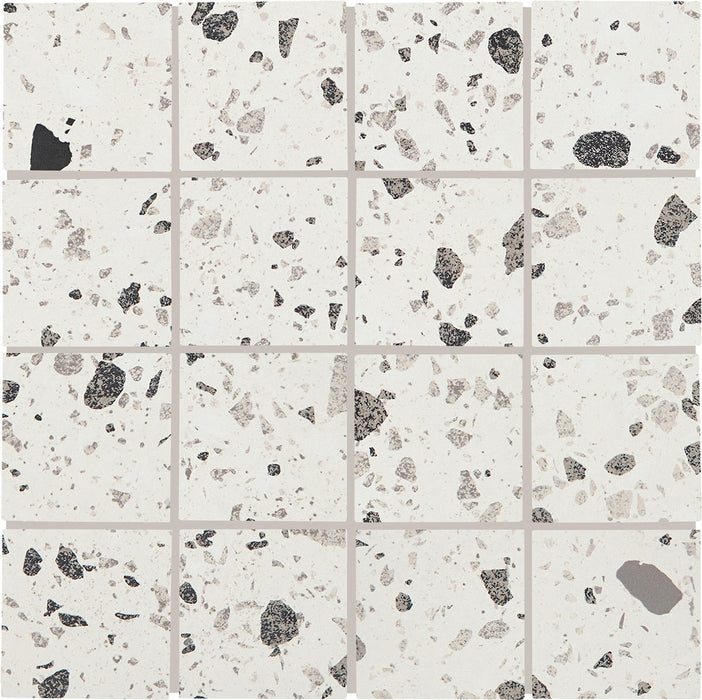 Poke Cloud Flecks Porcelain Mosaic - 3" x 3"
