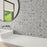 Poke Smoke Flecks Porcelain Mosaic - 3" x 3"