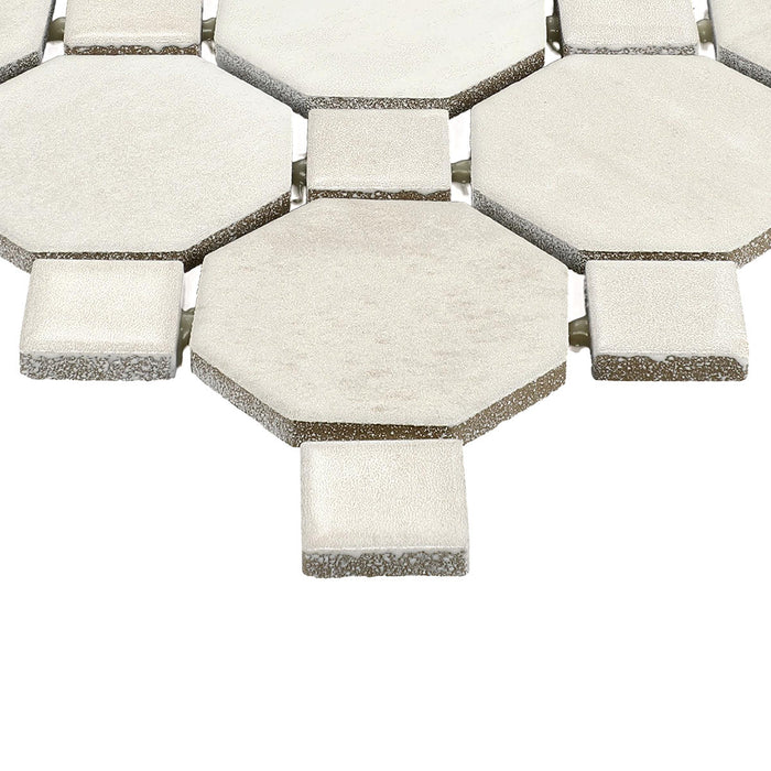 Relicca Deckle Ceramic Mosaic - 2" x 2" Octagon