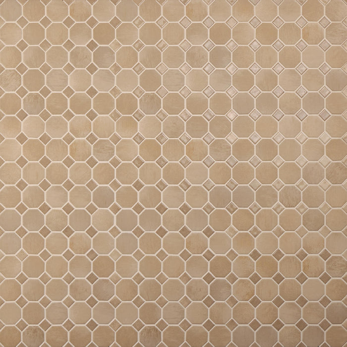 Relicca Foxed Ceramic Mosaic - 2" x 2" Octagon