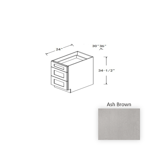 Sterfic SKU - VSB3621DR-ON. Oak. 36" x 34.5" Bathroom Vanity